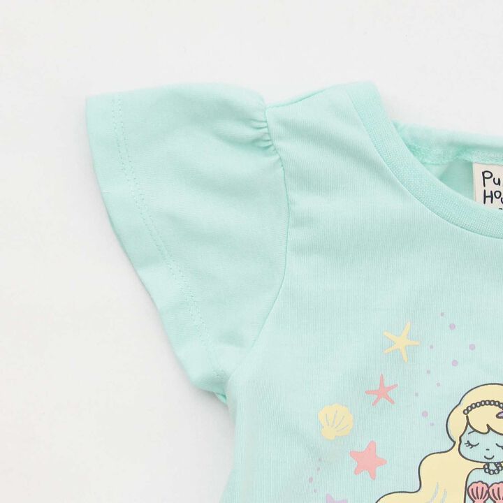 Mermaid Motif T-Shirt,Lavender, medium image number 3