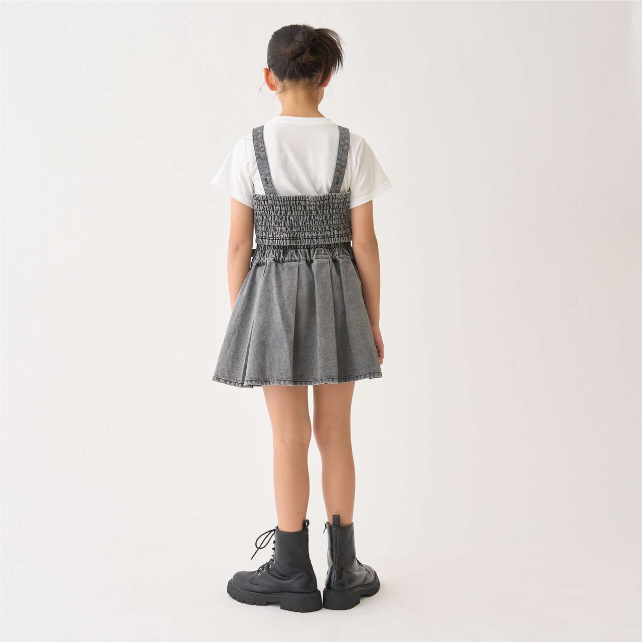 [Ready-to-Wear] Denim Bustier & Pleated Skirt Outfit Set,Blue, large image number 11