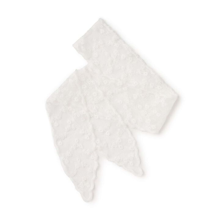 Lace Hair Scarf,Ivory, medium image number 2