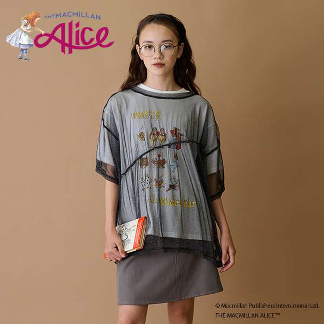 [AMI] Macmillan Alice Glitter Tulle T-Shirt Set,Off white, large image number 20