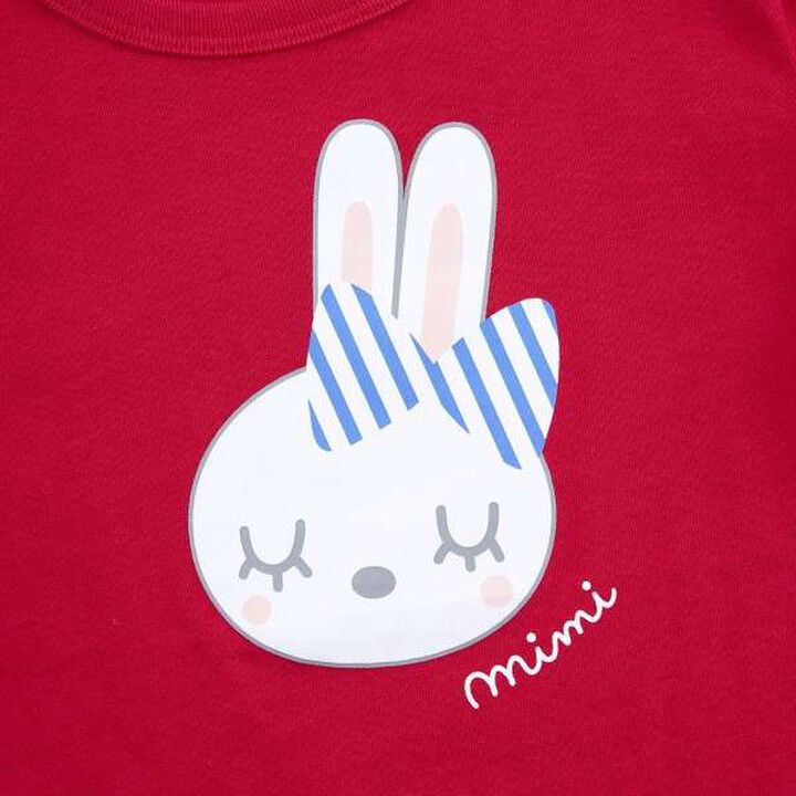 KP Rabbit Back Logo Short Sleeve T-Shirt [100-130],Pink, medium image number 9