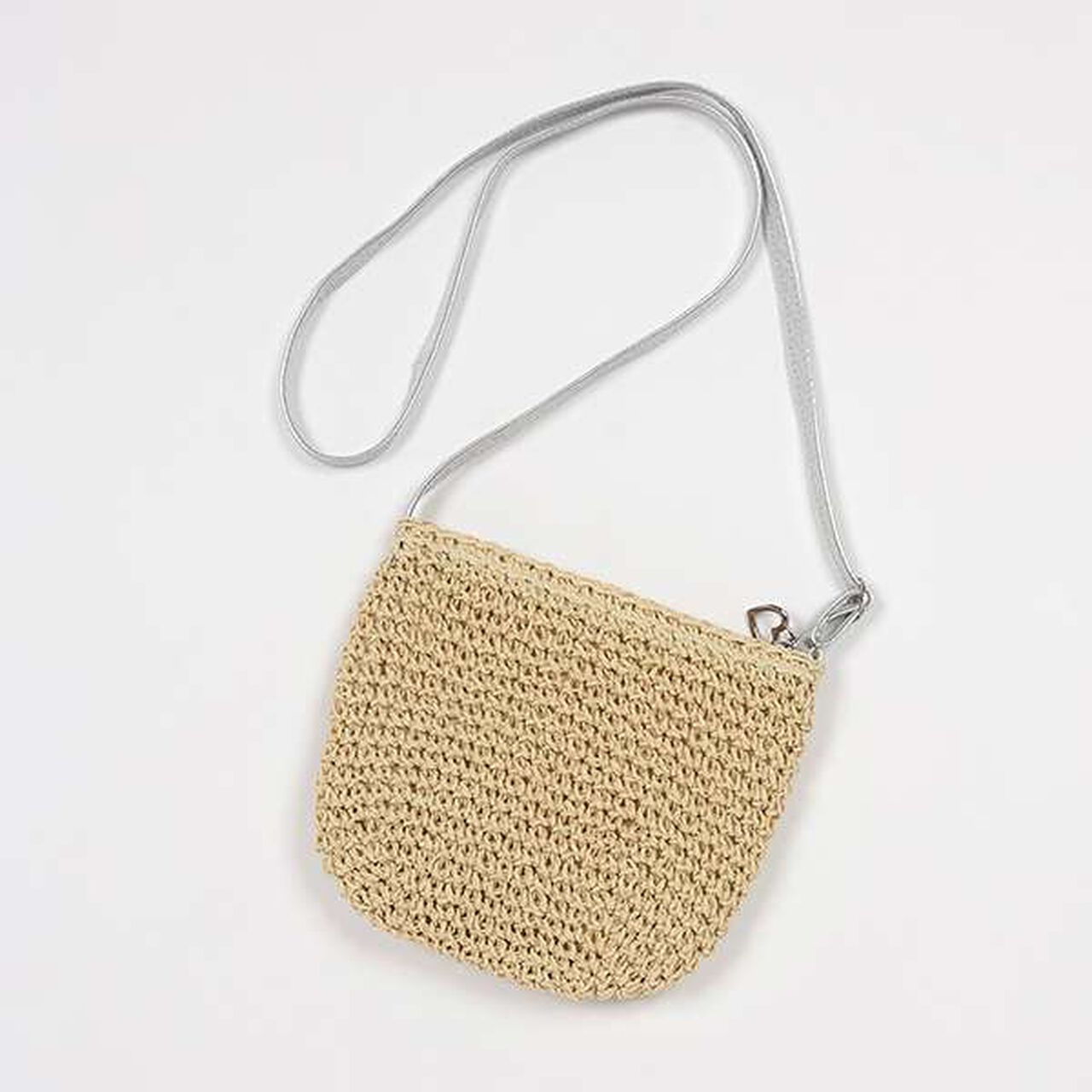Woven-Style Pouch Bag,Light beige, large image number 1