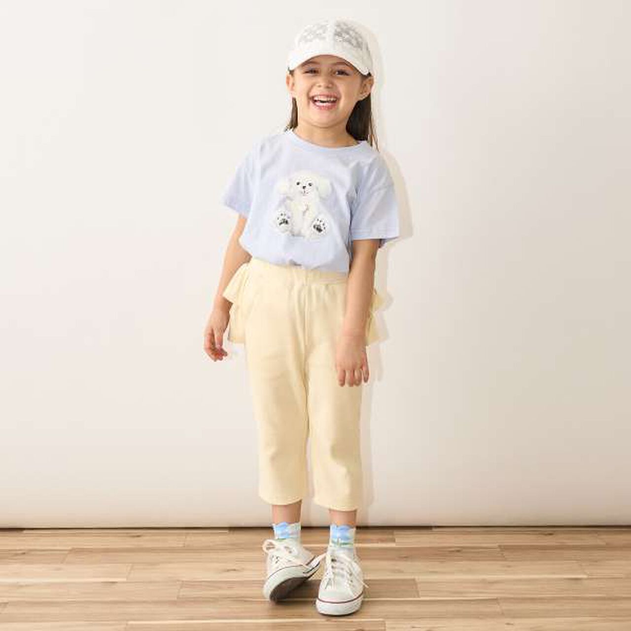 Tomo Pants Back Frill 7/8 Capri Pants,Ivory, large image number 2