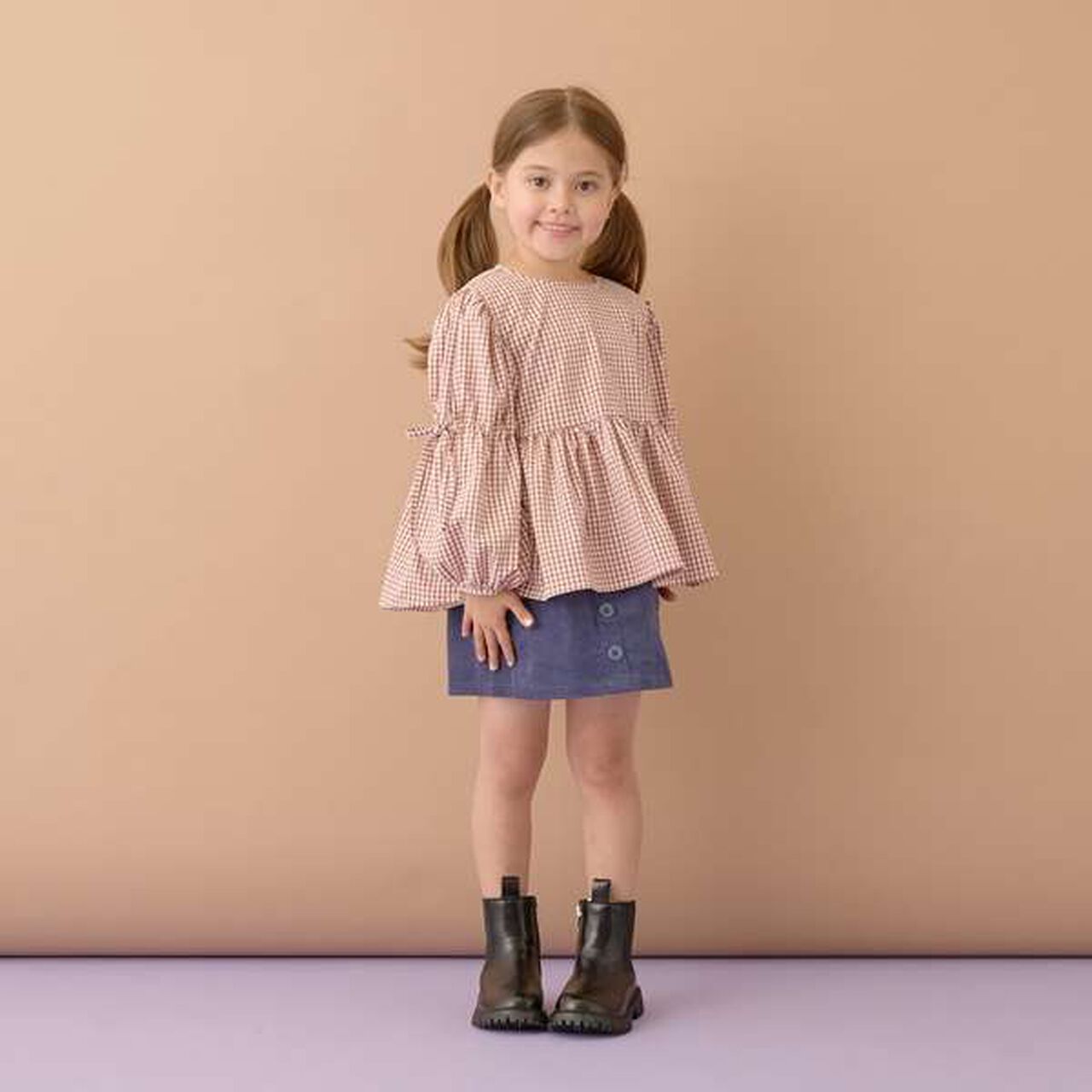 Voluminous Peplum Blouse,Brown, large image number 17