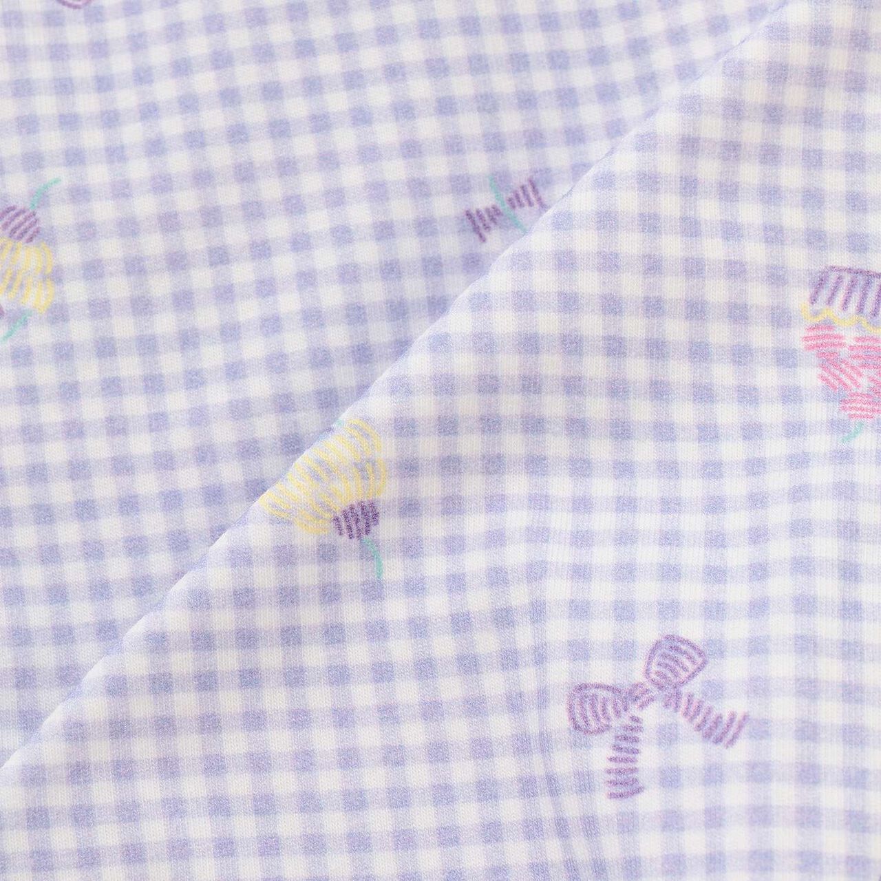 All-Over Pattern Bare Jersey 7/8 Leggings,Navy, large image number 5