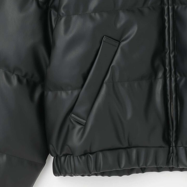合成皮革蓬鬆短夾克,象牙白, medium image number 11