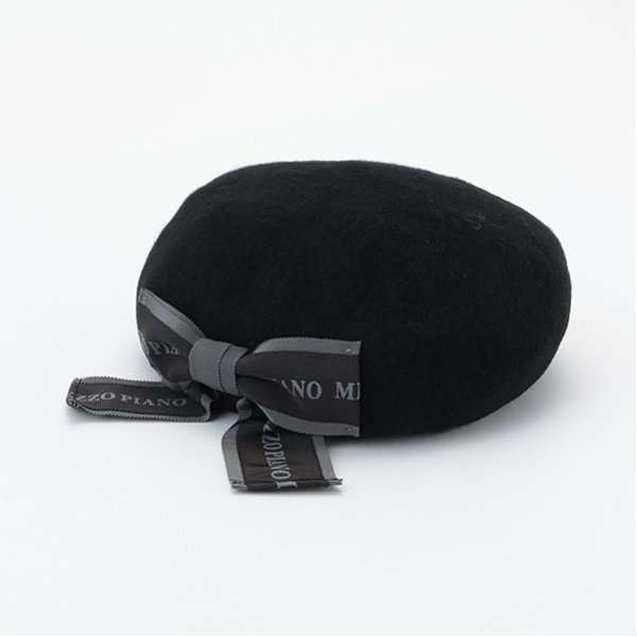 Back Ribbon Basque Beret,Black, large image number 12
