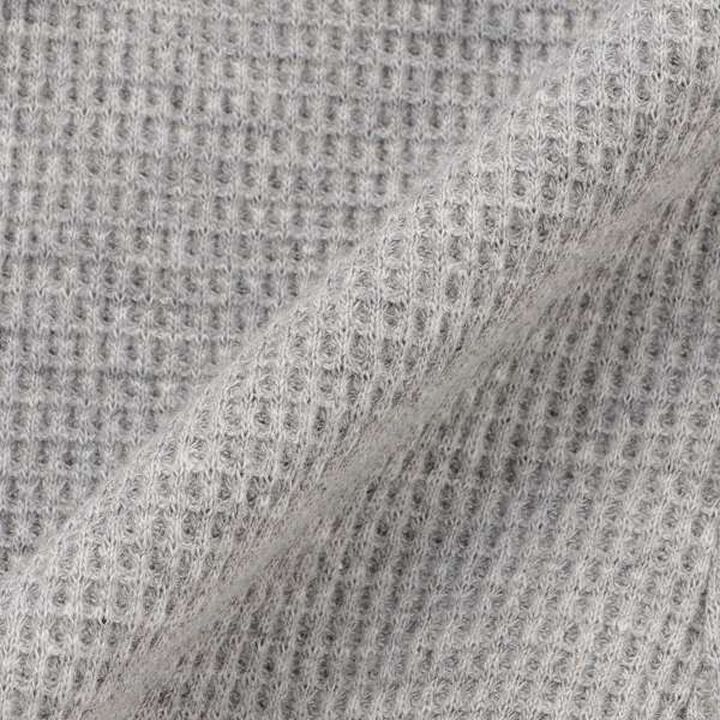 [Made in Japan] 9/10 Length Waffle Leggings,Gray, medium image number 4