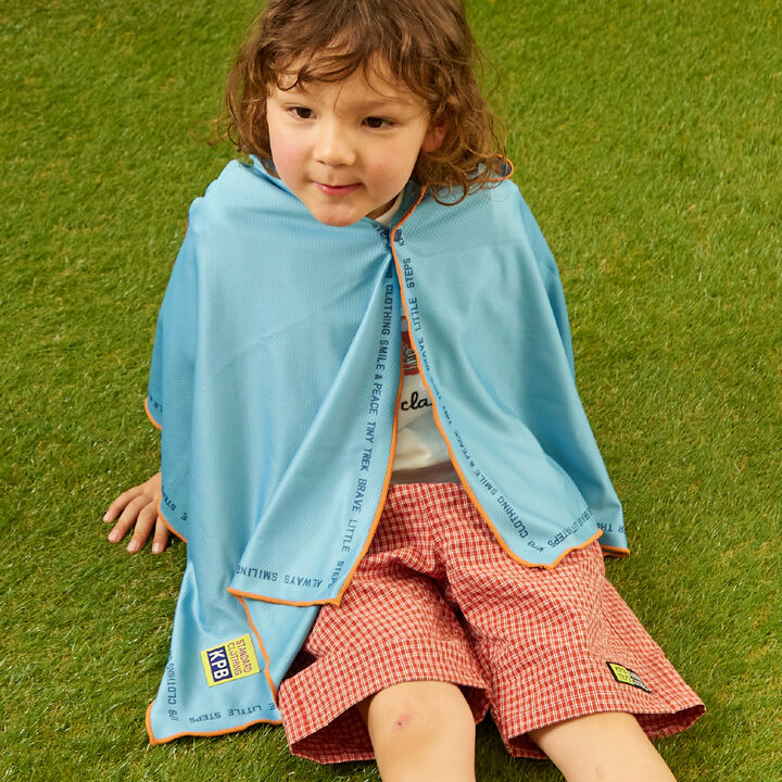 Hooded Mini Poncho,Blue, medium image number 13