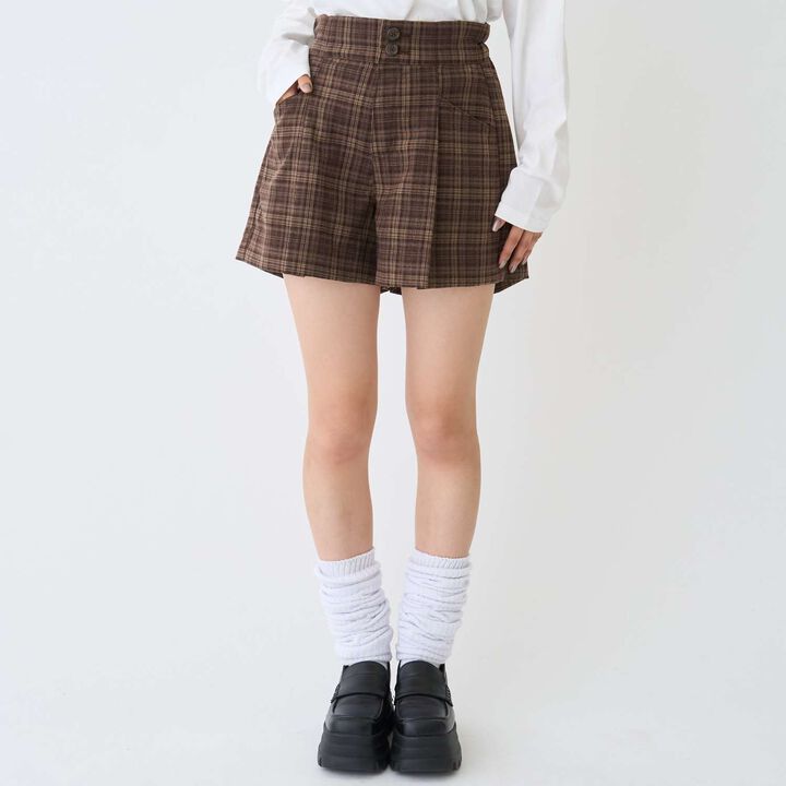 Brushed Fabric Flare Culottes for Beautiful Legs,, medium