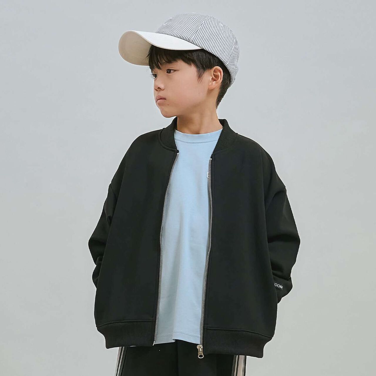 [套裝對應款・學校適用] 輕盈短夾克,黑色, large image number 0