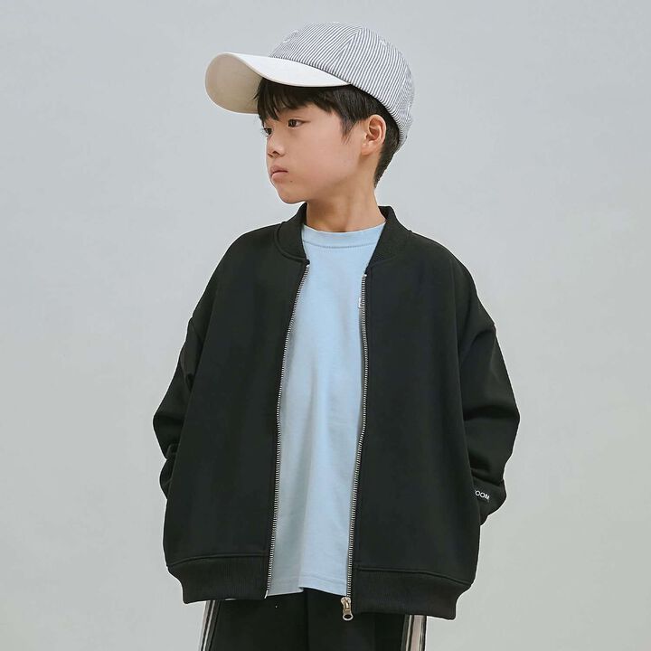 [套裝對應款・學校適用] 輕盈短夾克,黑色, medium image number 0