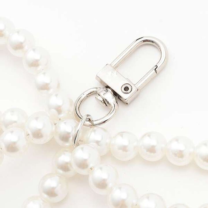 Pearl Ribbon Charm,Off white, medium image number 2