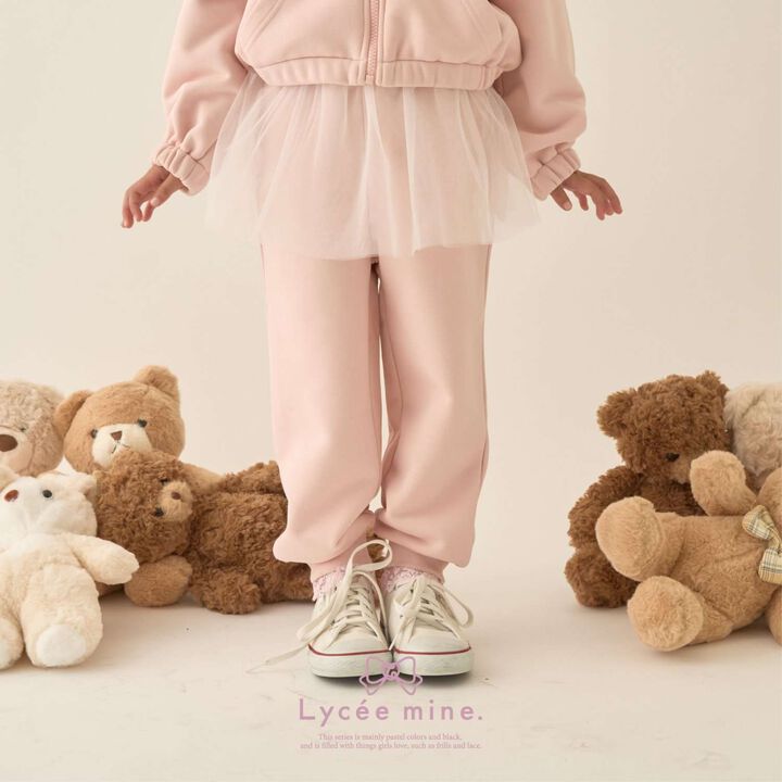 [Lycee Mine Ballet Series] Coordinatable Setup Sweatpants with Tulle Skirt,, medium