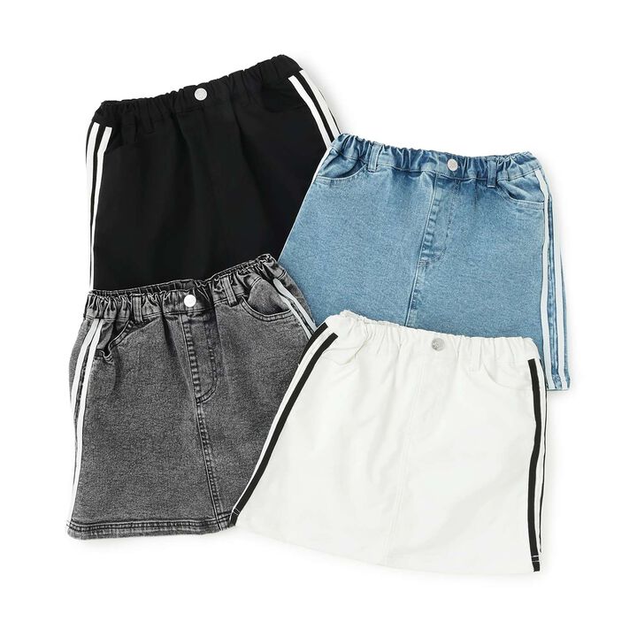 Line Stretch A-Line Skirt,Sax blue, medium image number 9