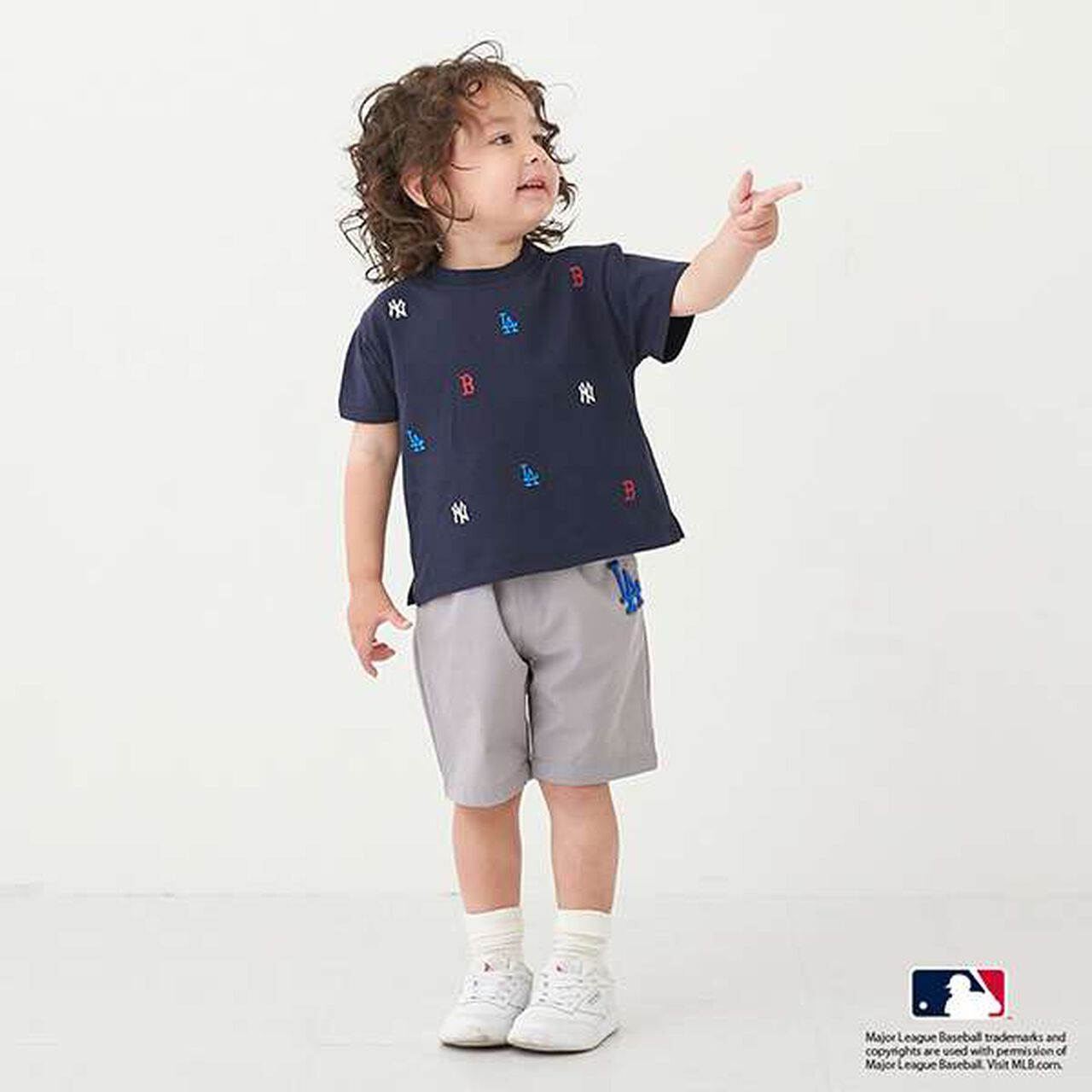 [MLB] Logo Embroidery T-Shirt,Smoke white, large image number 13