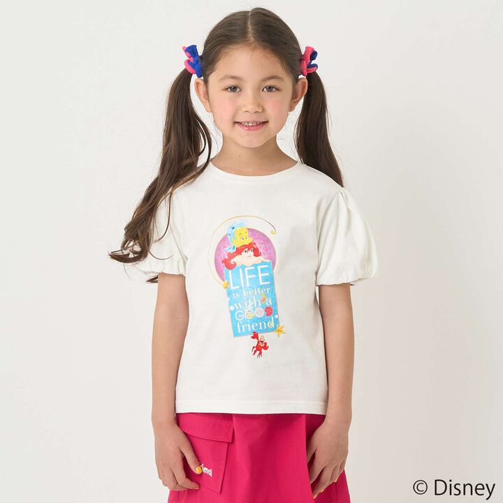 [Stain-resistant and Water-repellent] Disney Princess Puff Sleeve T-Shirt,, medium