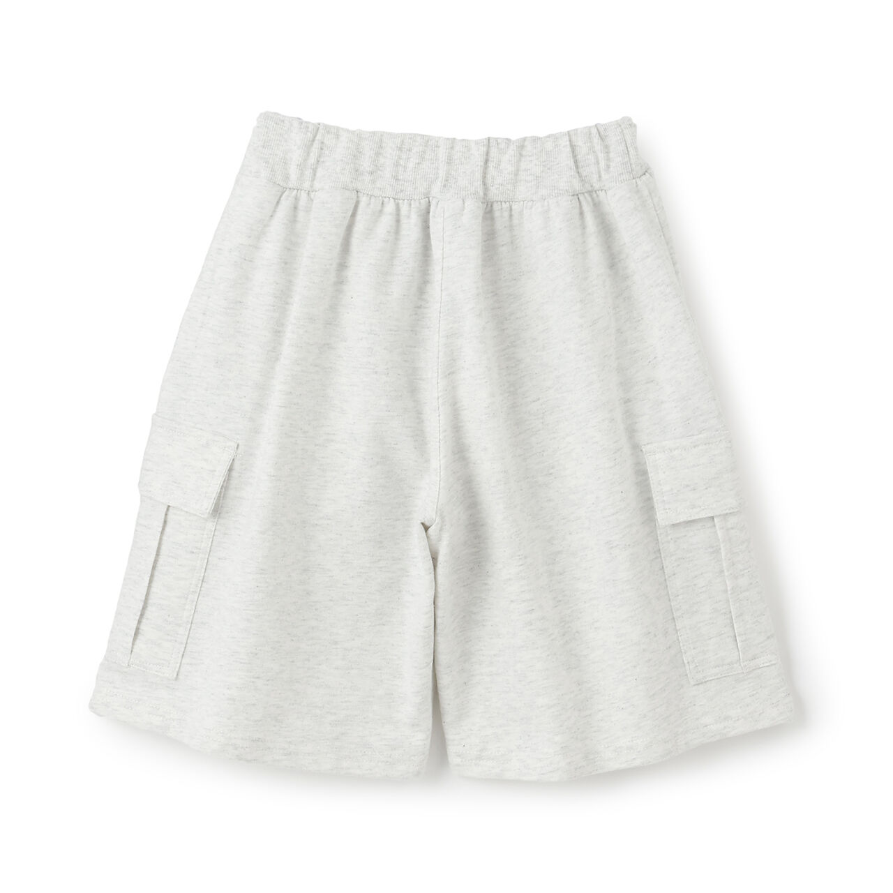 Sweatshirt Cargo Half Pants,Smoke white, large image number 1