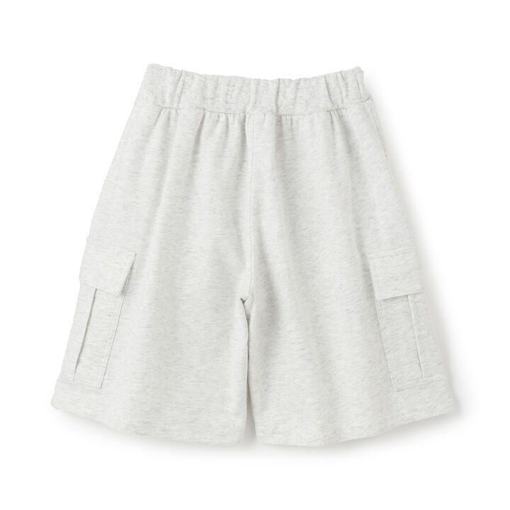 Sweatshirt Cargo Half Pants,Smoke white, medium image number 1