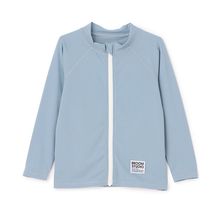 [SWIM] [UV] Full-Zip Mesh Rash Guard [Kids' Clothing] [Boys & Girls],Milky white, medium image number 3