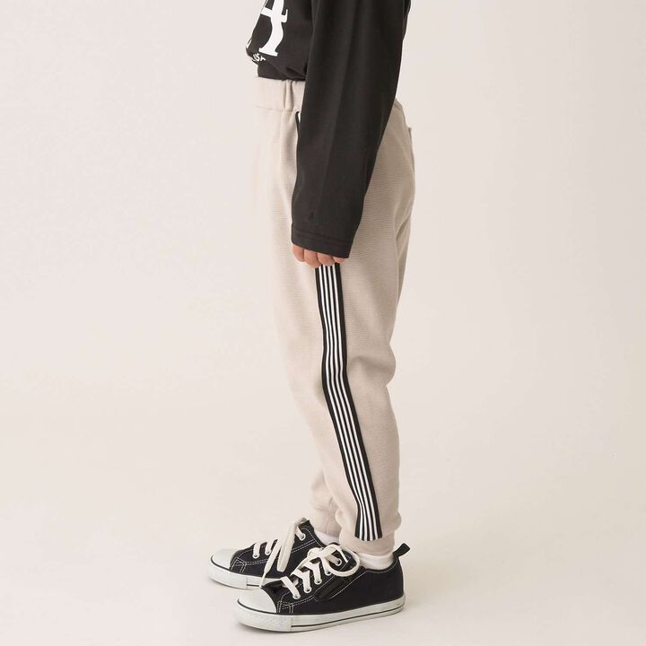 Tomo Pants with Side Line Tapered Design,Greige, medium image number 18