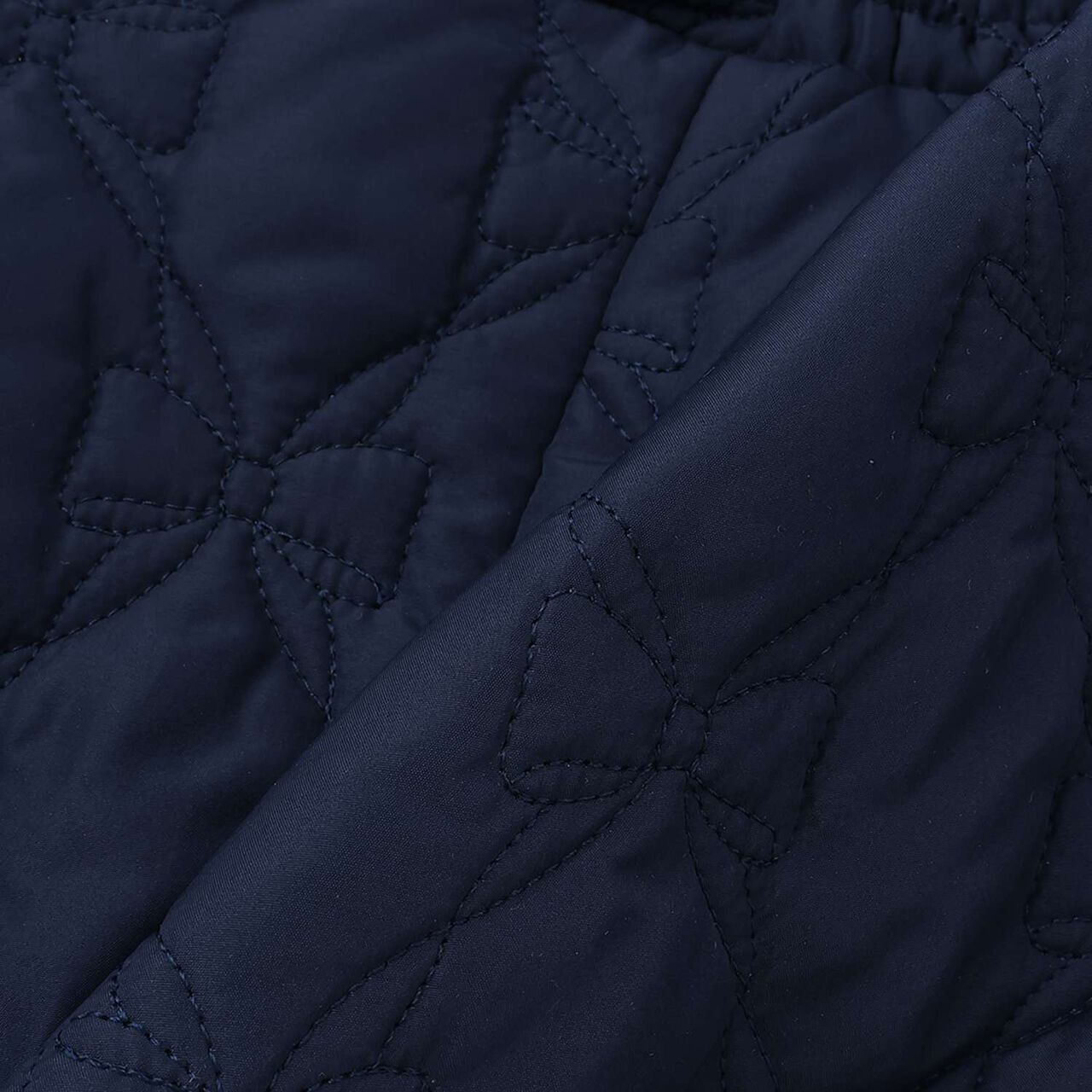 Ribbon Quilted Bomber Jacket,Light blue, large image number 13