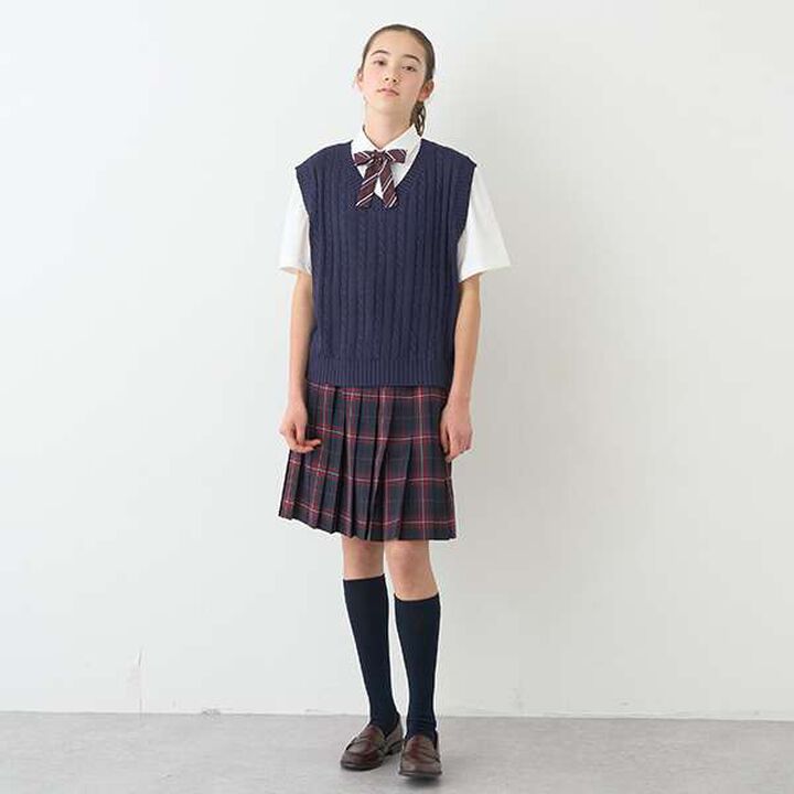 *TW Pleated Check Skirt,Blue, medium image number 21
