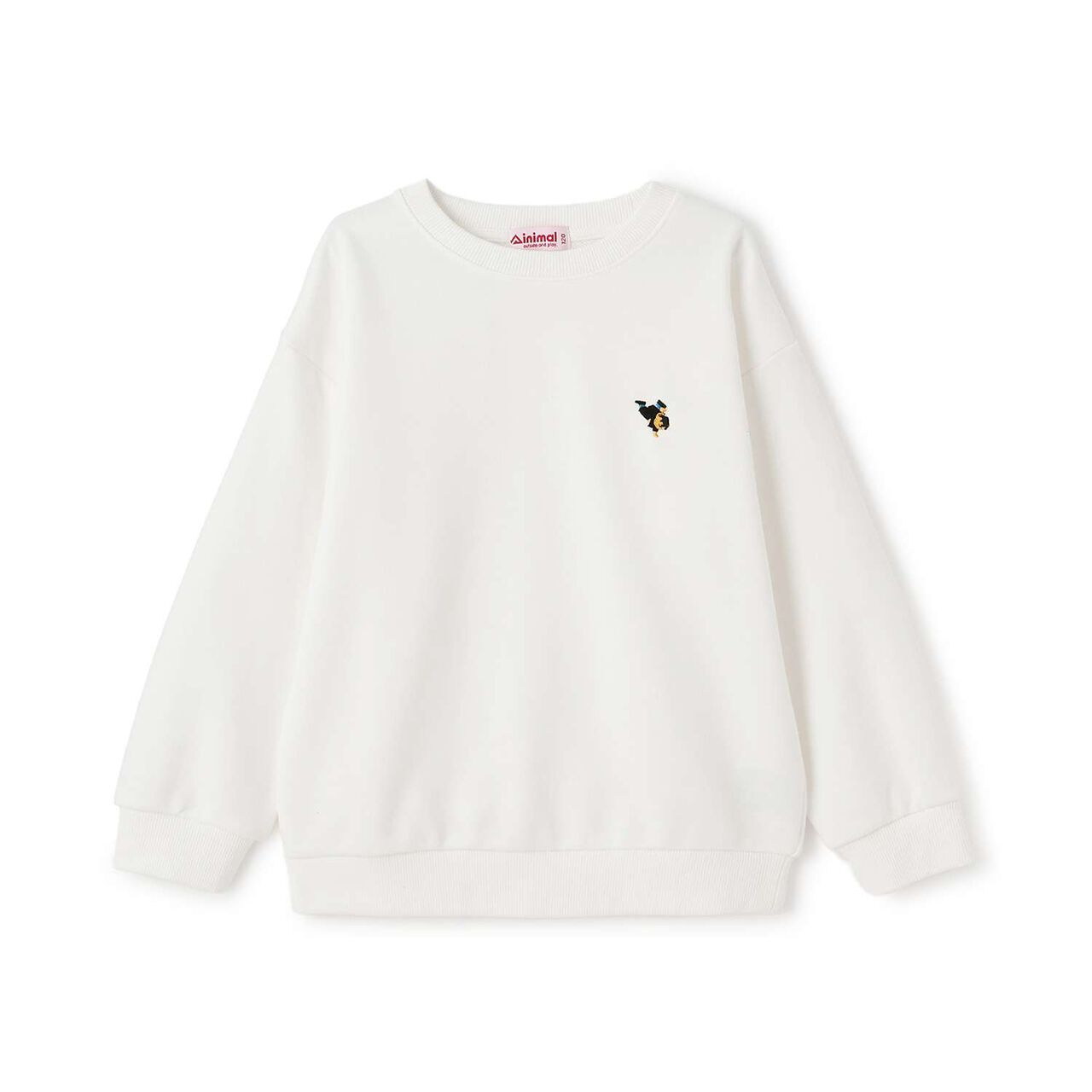 Bear Embroidery Fleece Sweatshirt,Blue, large image number 9