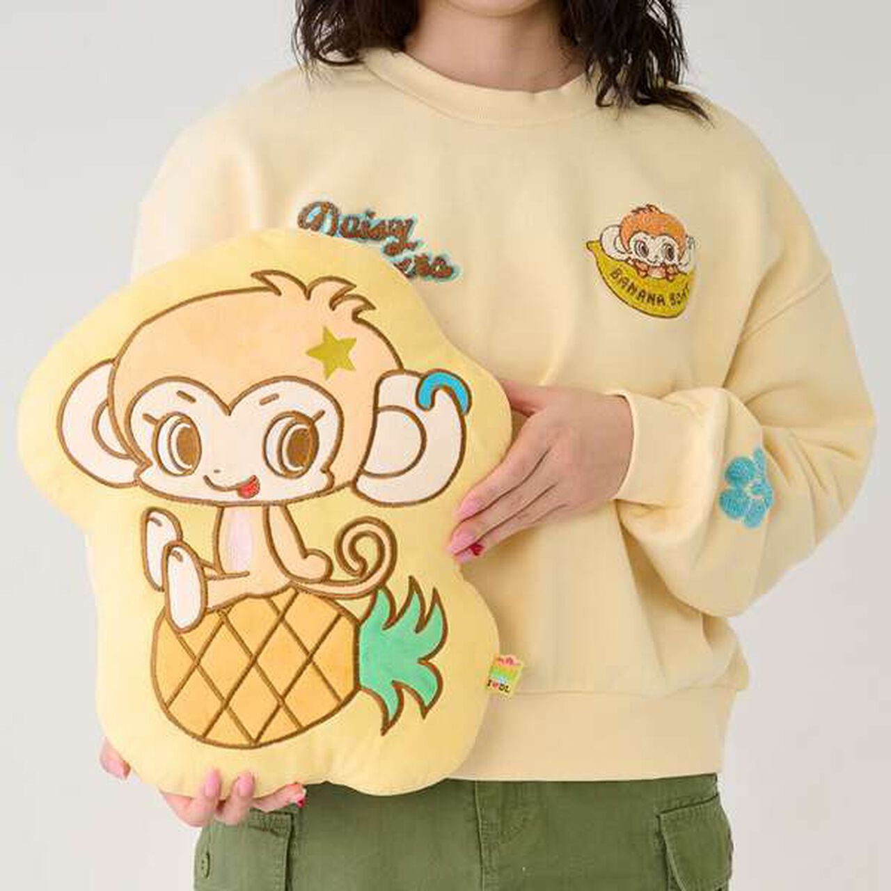 Lucky Die-Cut Cushion,Yellow, large image number 0