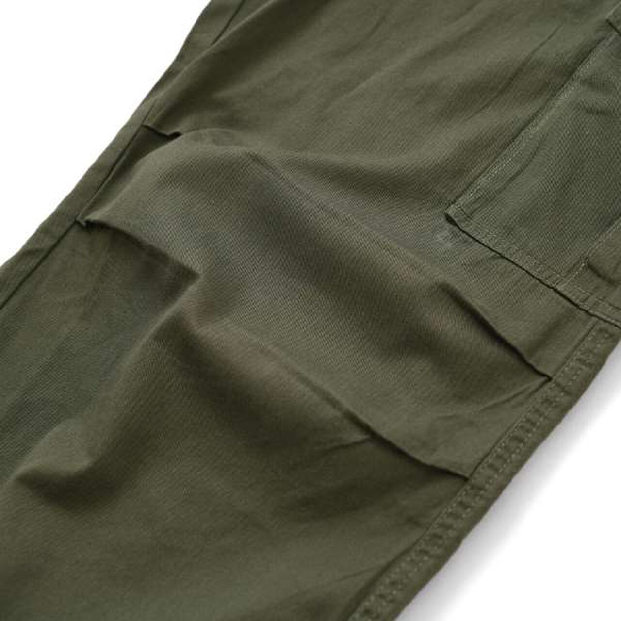 Cotton Twill Wide Cargo Pants,Khaki, large image number 3