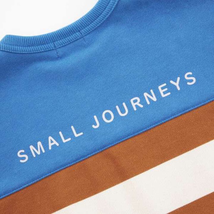 KP Boy Stripe Pattern Color Block Sweatshirt [90-140],Camel, medium image number 19