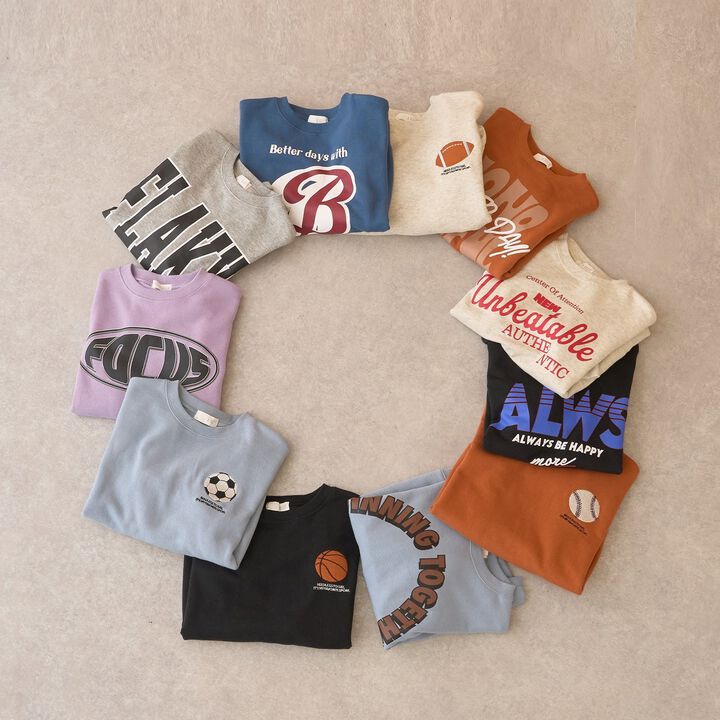 Goodbye Pills Fleece Sports Motif Assortment Sweatshirt,Blue gray, medium image number 17