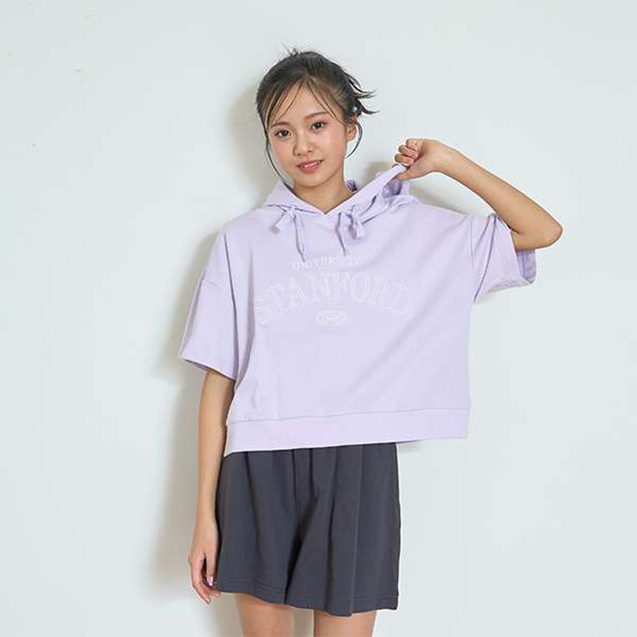 Short-Sleeve Parka Setup,Black, large image number 9