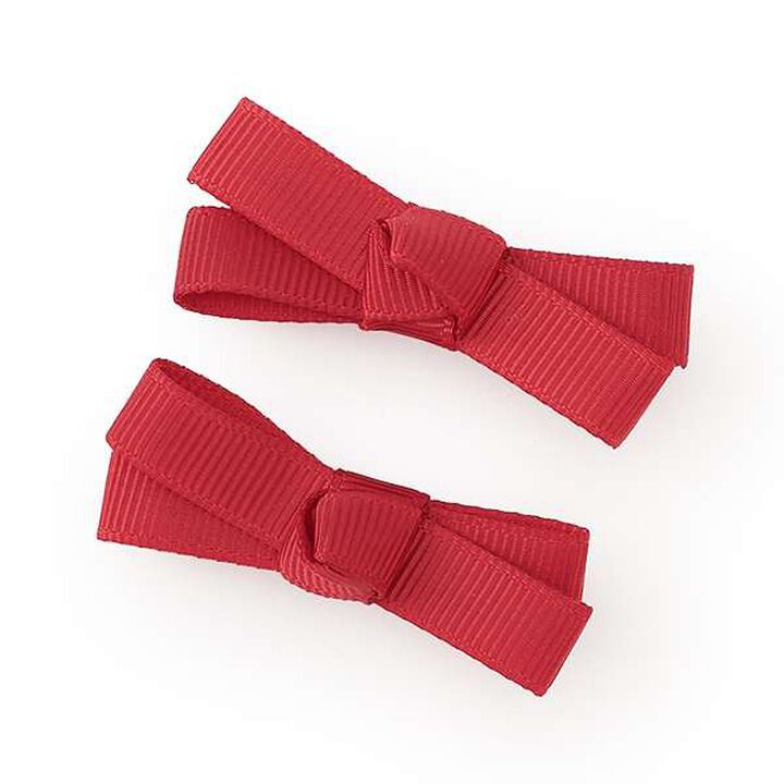 Ribbon Hair Clips 2P,Sax blue, medium image number 26