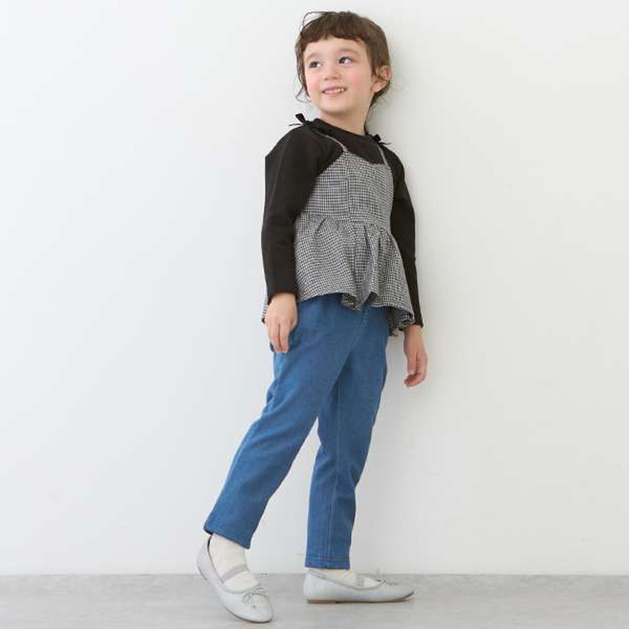 [Smile Series] Brushed-Lining Pants (Kids Size),Light pink, large image number 13