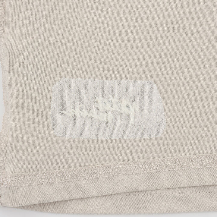 [Cool Touch] Back Appliqu&eacute; Short Sleeve T-Shirt,Beige, medium image number 18