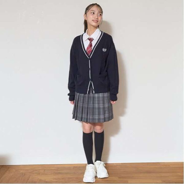 [Graduation Attire] Washable Knit Cardigan,Navy, medium image number 1