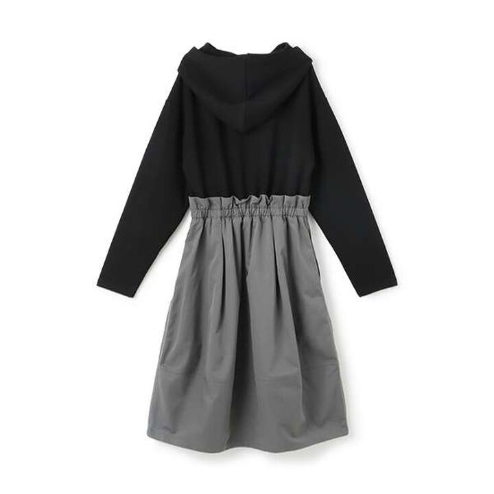 [AMI] [Web Exclusive] Docking Balloon One-Piece Dress,Black, medium image number 1