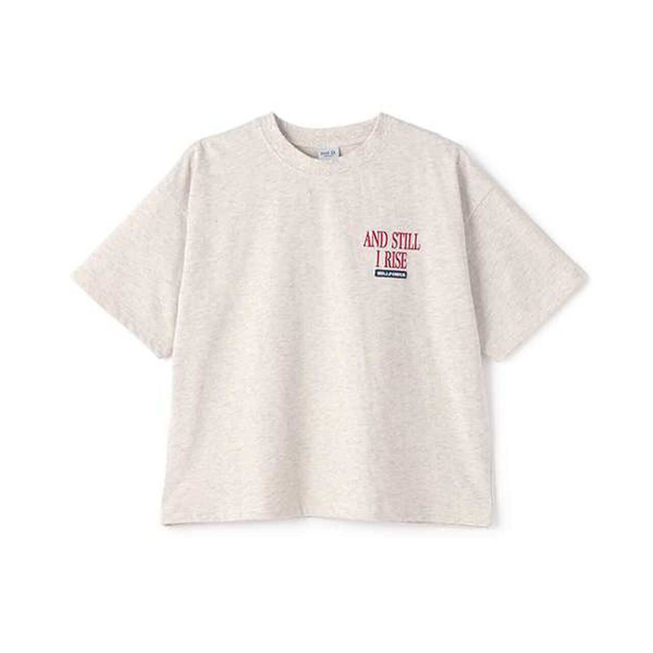[100% Cotton Matching with Dad] Kids Logo Embroidery Big Half T-Shirt,Smoke white, large image number 23