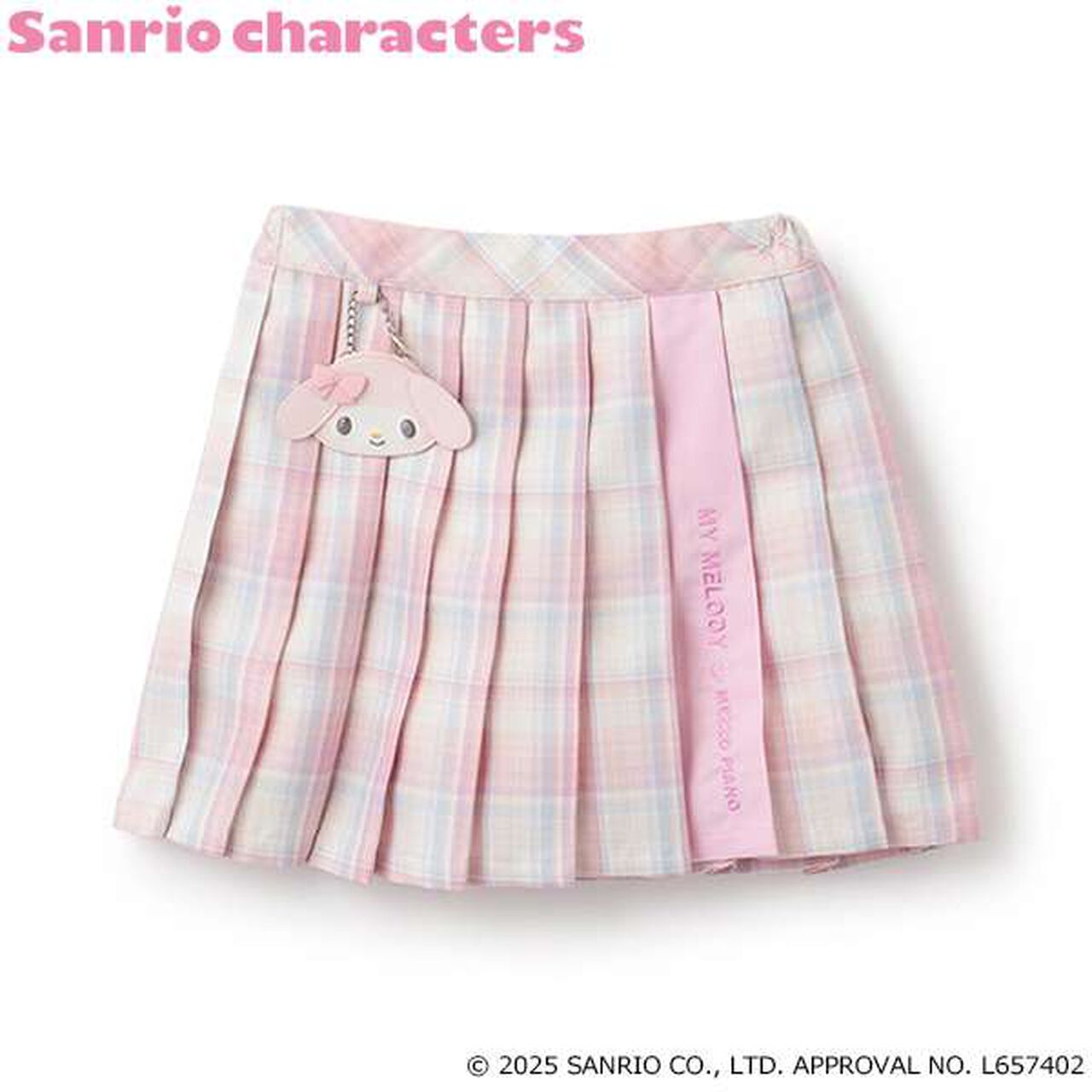 [My Melody & Cinnamoroll] Pleated Skirt-Pants with Pouch,Pink, large image number 0