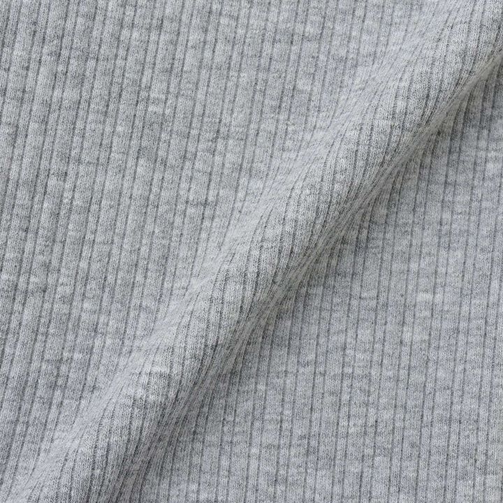 Lace Hem Frill 3/4 Leggings,Top gray, medium image number 6