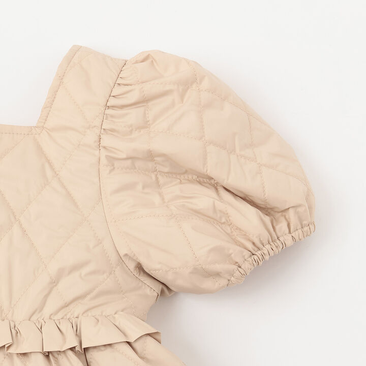 Quilted Puff One-Piece Dress,Pink, medium image number 8