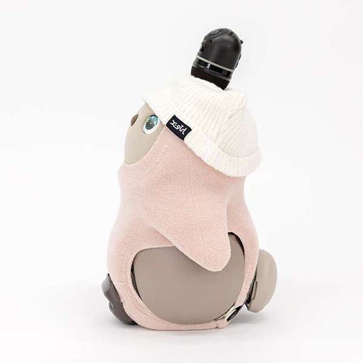 X-girl Stages &times; LOVOT Cat Ear Knit Cap,Black, medium image number 6