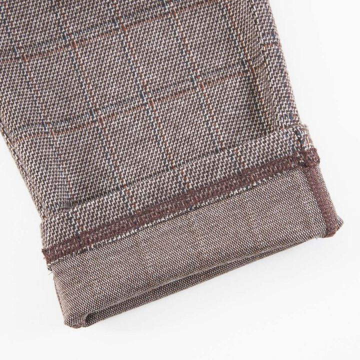 KP Boy Glen Check Jacquard Pants [90-140],Brown, medium image number 7
