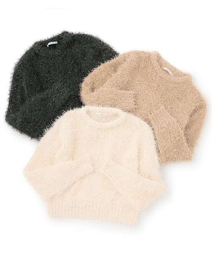 Fringe Knit Pullover,Charcoal gray, medium image number 5