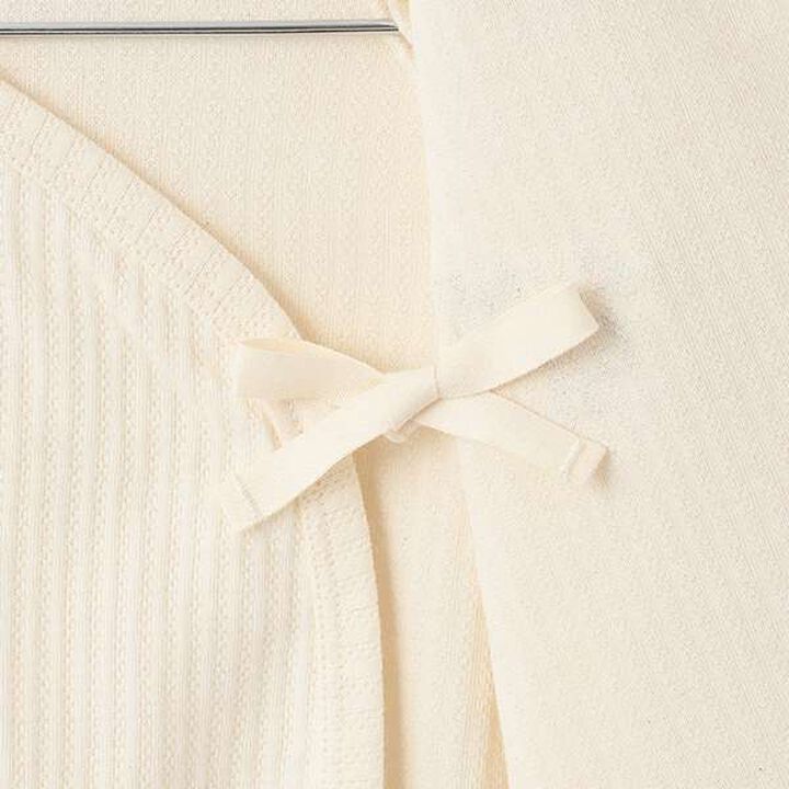 [Made in Japan] Wild Strawberry Frill Collar Newborn Wear,Pearl white, medium image number 5