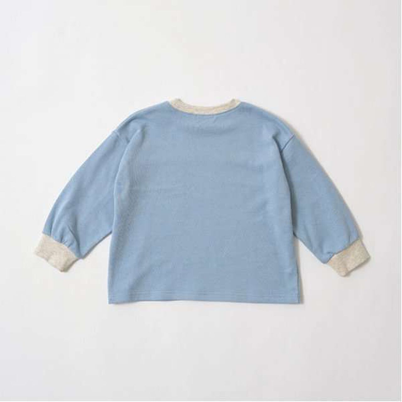 Pilling-Resistant Bi-Color Sweatshirt,Milky white, large image number 13