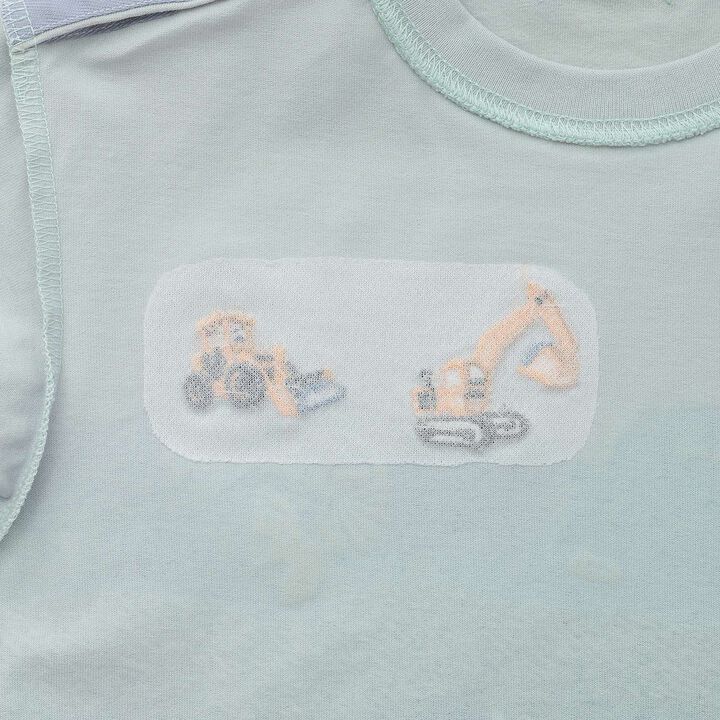 Glow-in-the-Dark Print Strata and Fossil Short Sleeve T-Shirt,Off white, medium image number 6