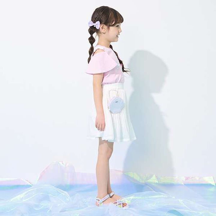 Accordion Pleated Skirt with Shell Pouch,Mint, medium image number 10