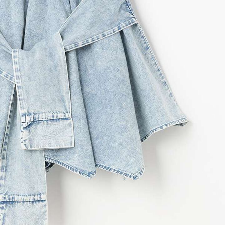 [LTXC] Waist Wrap Denim Culottes,Blue, medium image number 10